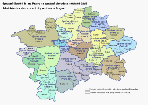 Správní členění hl. m. Prahy